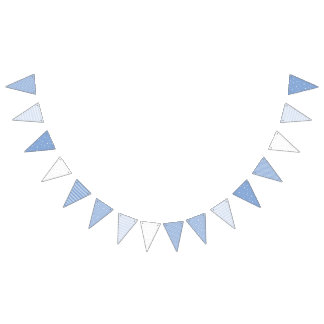Dekorationen zum Kinderzimmer Blue & White Baby Bo Wimpelkette
