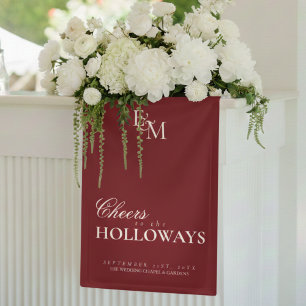 Dekorationsbanner für Hochzeitsempfänge im Stil de Banner