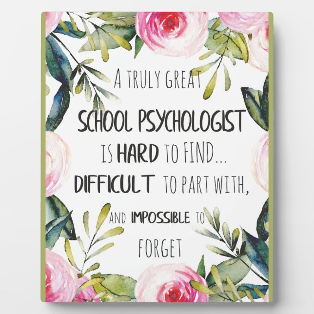 Dekorationsgeschenk des Büros für Schulpsychologen Fotoplatte (Vorderseite)