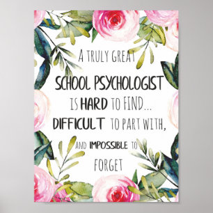 Dekorationsgeschenk des Büros für Schulpsychologen Poster