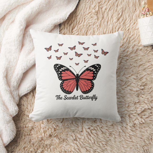 Dekorationskissen mit Schmetterling Kissen (Decke)