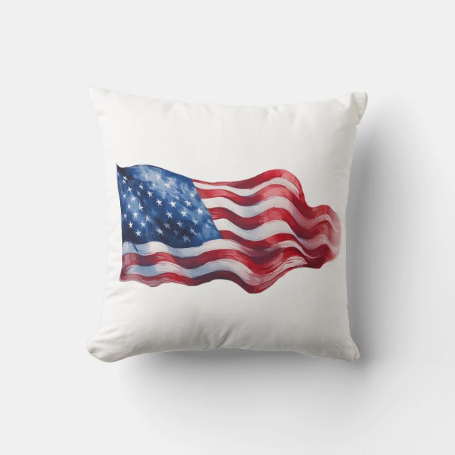 Dekorationskissen mit US-Flagge Kissen (Vorderseite)