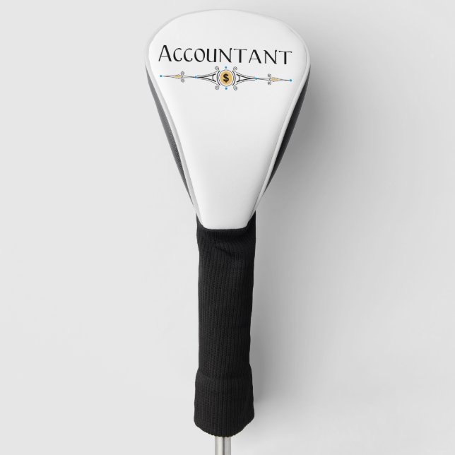 Dekorationslinie des Buchhalters Golf Headcover (Vorderseite)