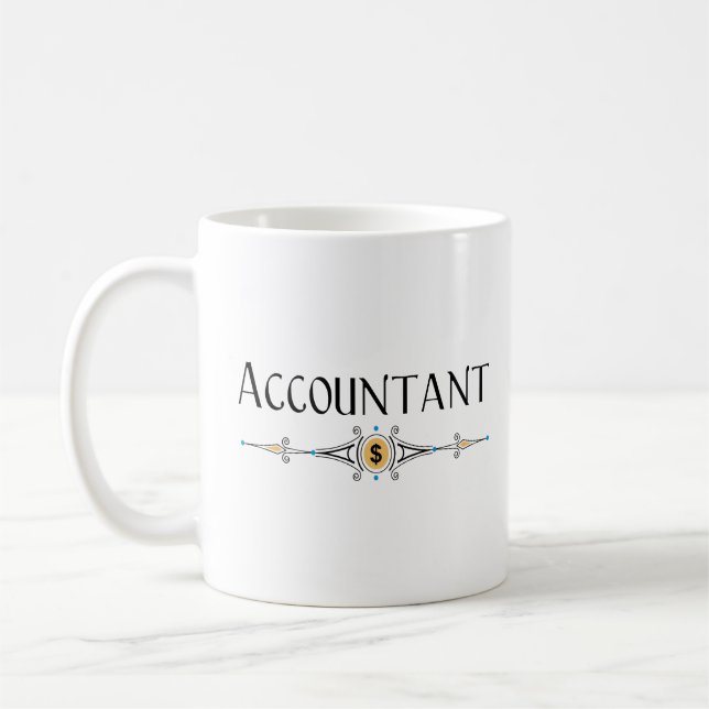 Dekorationslinie des Buchhalters Kaffeetasse (Links)