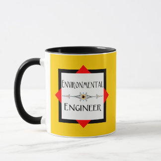 Dekorationslinie des Umweltingenieurs Tasse