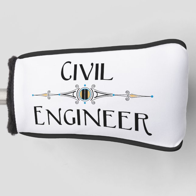 Dekorationslinie des zivilen Ingenieurs Golf Headcover (Vorderseite)
