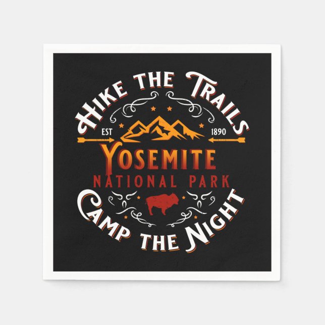 Dekorationspapier des Yosemite Nationalparks Serviette (Vorderseite)