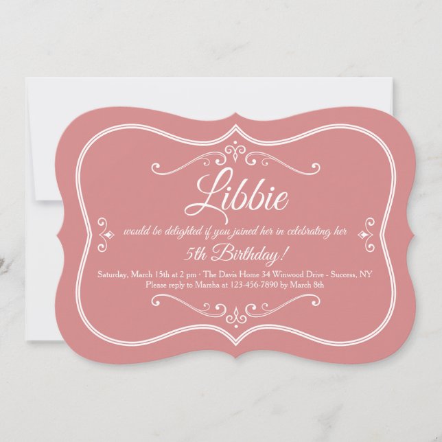 Dekorationsrahmen Einladung (Vorderseite)