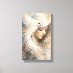 Dekorationstafel (Peace Of The Bird) Moderne Kunst Leinwanddruck
