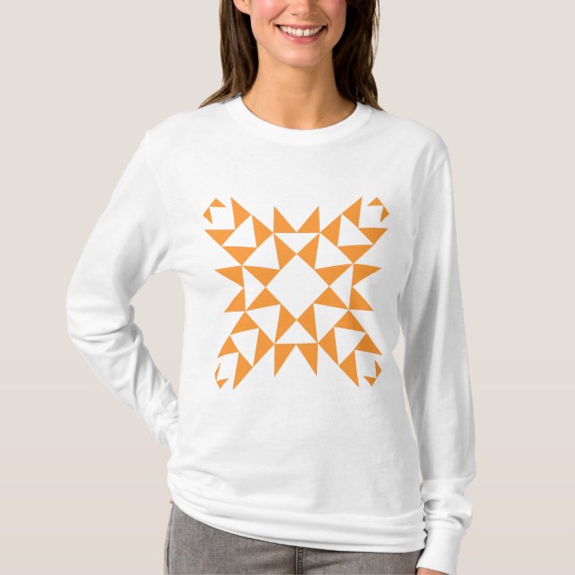 Dekorativ 01 - Leichtorange T-Shirt (Vorderseite)