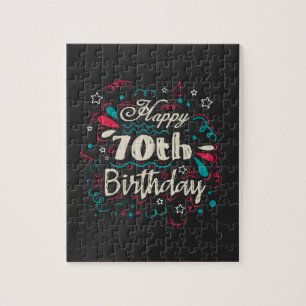 Dekorativ 70. Geburtstag