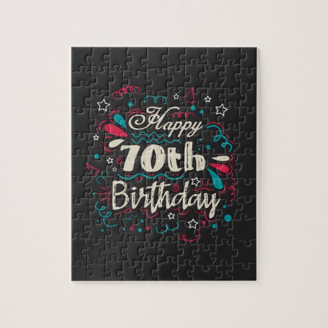 Dekorativ 70. Geburtstag (Vertikal)