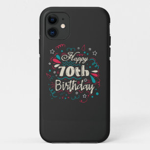 Dekorativ 70. Geburtstag Case-Mate iPhone Hülle
