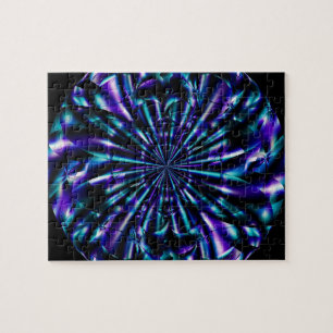 dekorativ Blaue und Lila Fraktal Art
