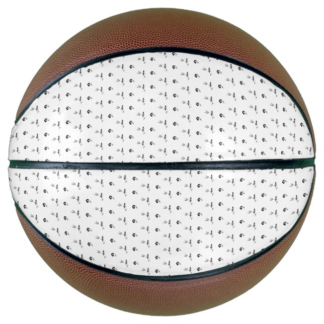 Dekorativ, dunkelgrau, Holzkohle Basketball (Vorderseite)