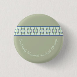 Dekorativ floral akzentriert button