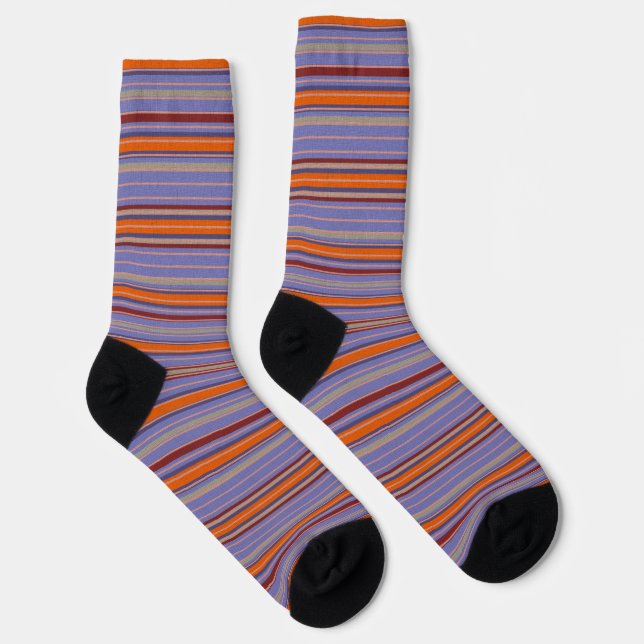  Dekorativ gestreift  Socken (Rechts)