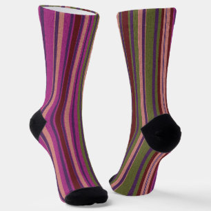 Dekorativ gestreift socken