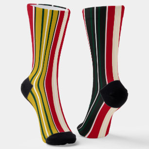 Dekorativ gestreift Socken