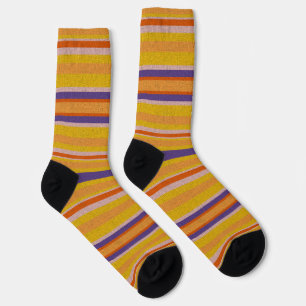 Dekorativ gestreift socken