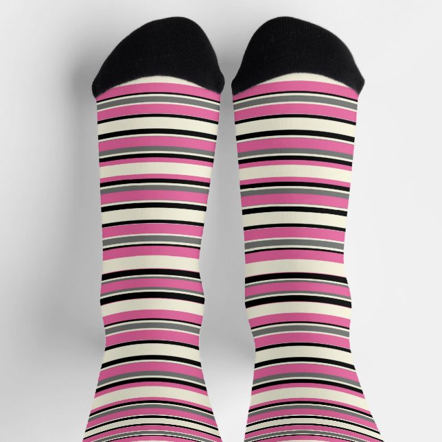 Dekorativ gestreift socken (Oben)