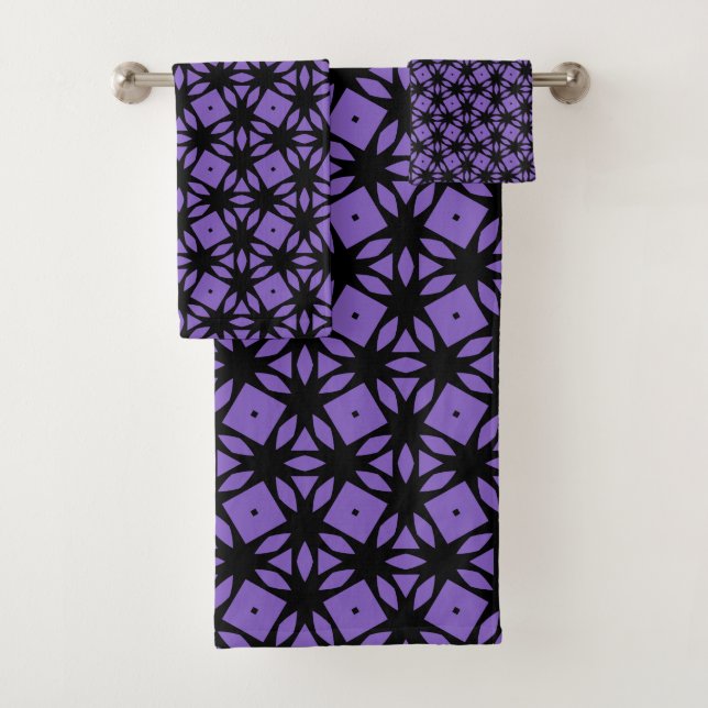 Dekorativ Lila Badhandtuch Set (Insitu)