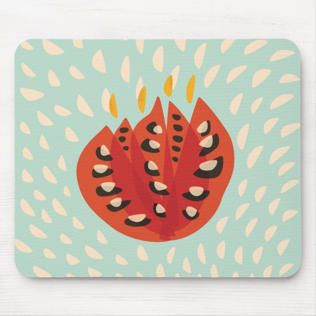 Dekorativ Schönes Abstraktes Tulip-Muster Mousepad (Vorne)