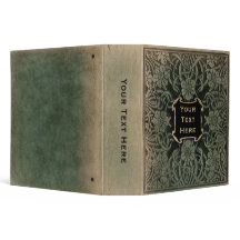 Dekorative alte Buchdecke: Retro-Blumendesign