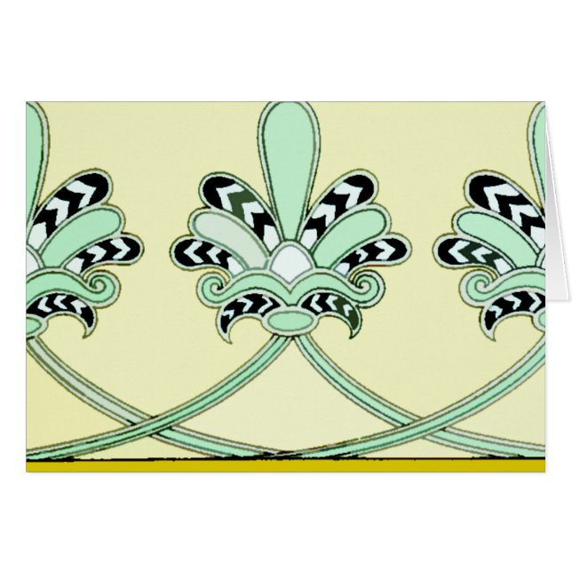 Dekorative Assyrian Entwurfs-Karten (Vorderseite (Horizontal))