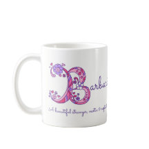 Dekorative B Monogramm-Tasse