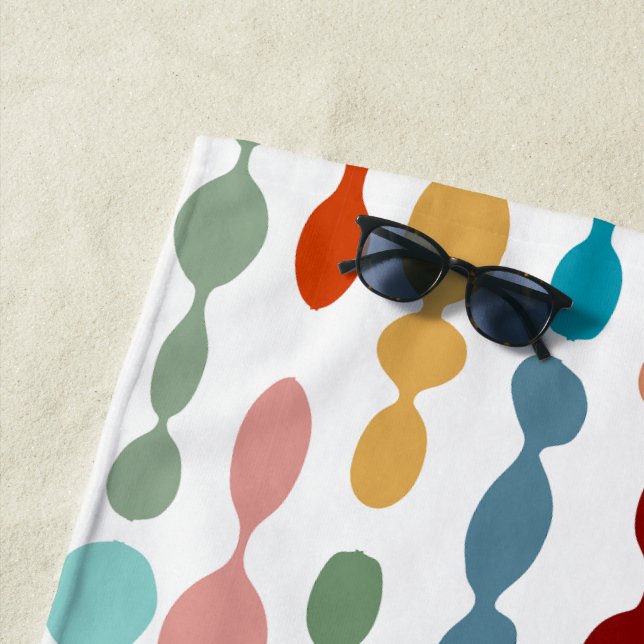 Dekorative Barbells Strandtuch (Beispiel)