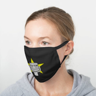 Dekorative Baumwollmaske von JAYD Schwarze Baumwoll Mund-Nasen-Maske
