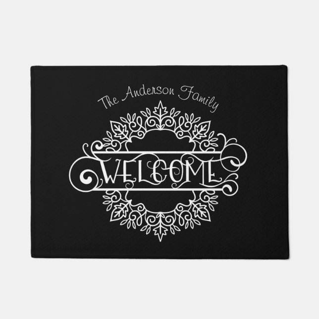 Dekorative Begrüßungsfamilie Door Mat Fußmatte (Vorderseite)