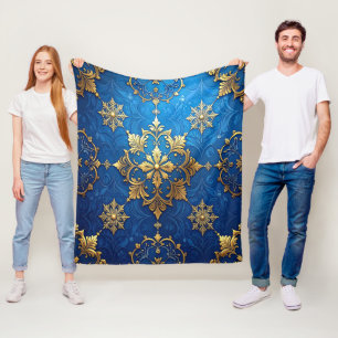 Dekorative blaue Gold-Fliesdecke Fleecedecke