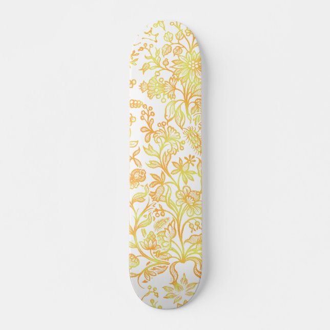 Dekorative Blume 13 Skateboard (Vorne)