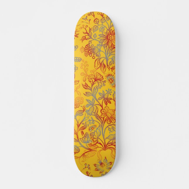 Dekorative Blume 16 Skateboard (Vorne)