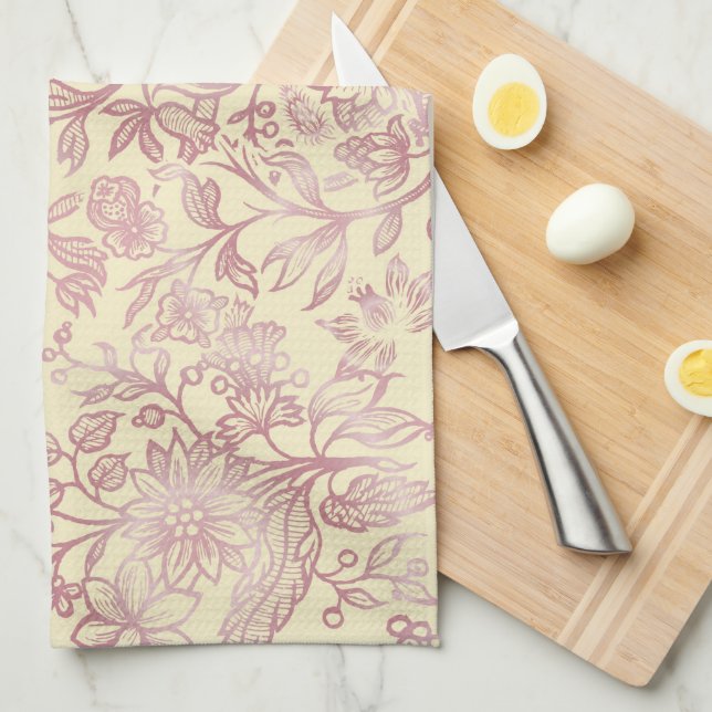 Dekorative Blume 18 Geschirrtuch (Viertel Falte)