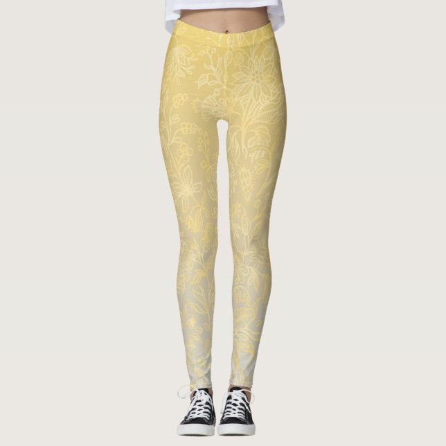 Dekorative Blume 20 Leggings (Vorderseite)