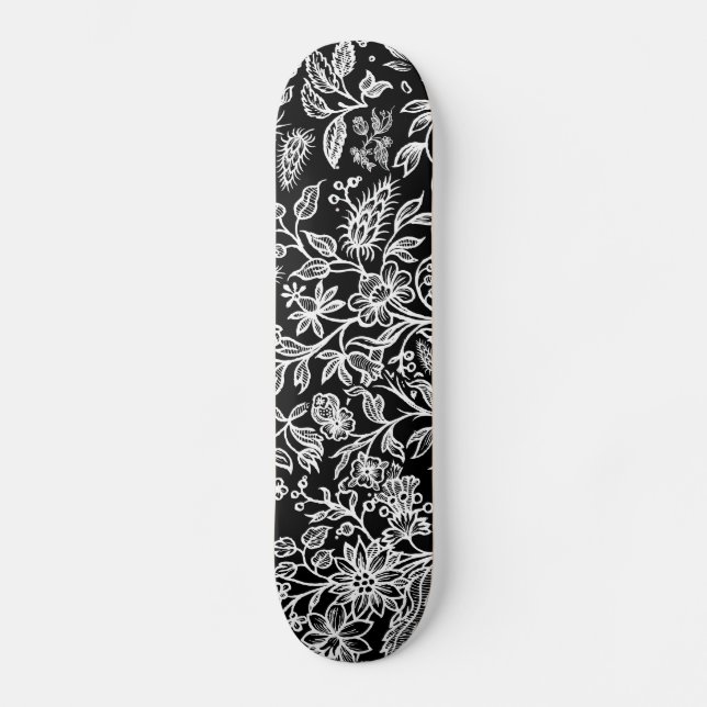 Dekorative Blume 21 Skateboard (Vorderseite)