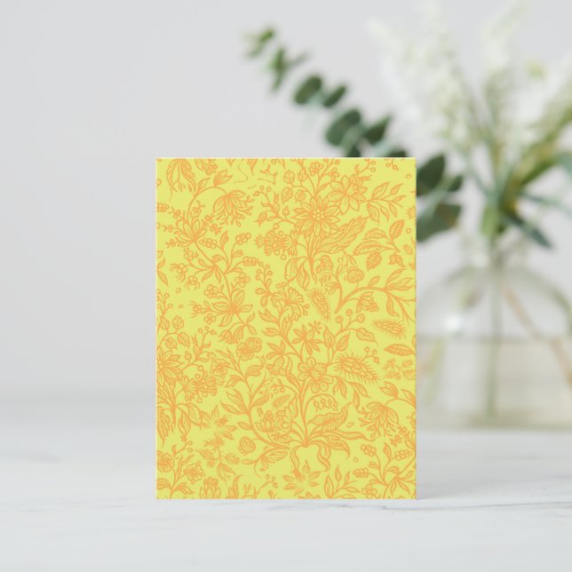 Dekorative Blume 3 Feiertagspostkarte (Stehend Vorderseite)