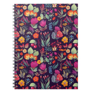 Dekorative Blume: Nahtlose Vintage Doodle Notizblock