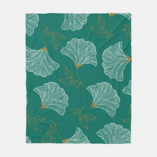 Dekorative Blume Nahtloses Muster Fleecedecke
