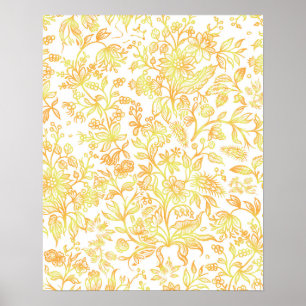 Dekorative Blumen 13 Poster