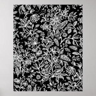 Dekorative Blumen 21 Poster