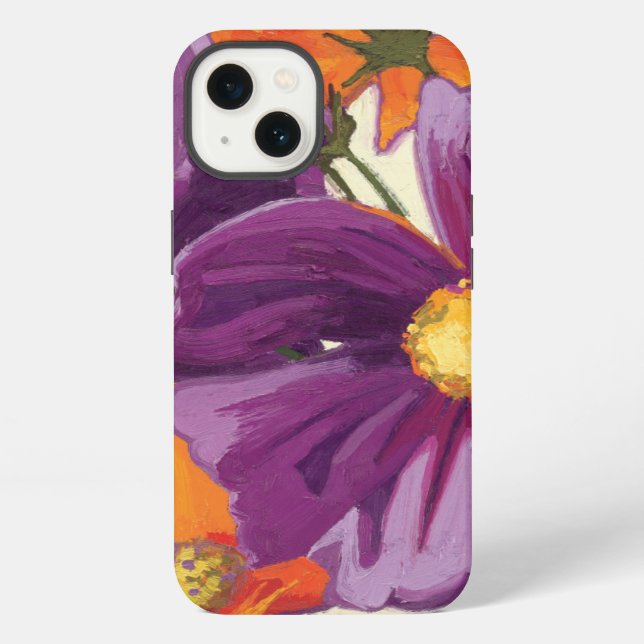 Dekorative Blumen iPhone Hülle (Rückseite)