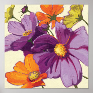 Dekorative Blumen Poster