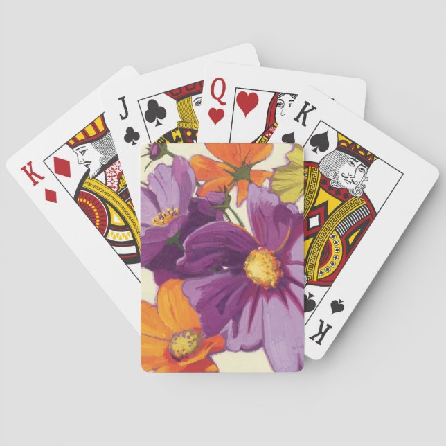 Dekorative Blumen Spielkarten (Rückseite)