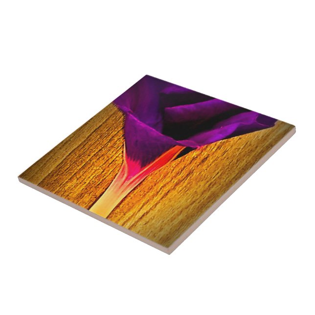 Dekorative Blumenfolie Fliese (Seite)