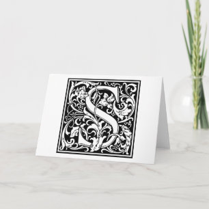 Dekorative Buchstabe-Initiale "S"