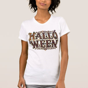 Dekorative Buchstabentypografie T-Shirt